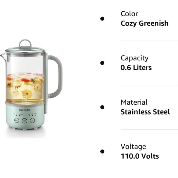 BUYDEEM Kitchen New Buydeem Travel Electric Kettle Mini Healthycare